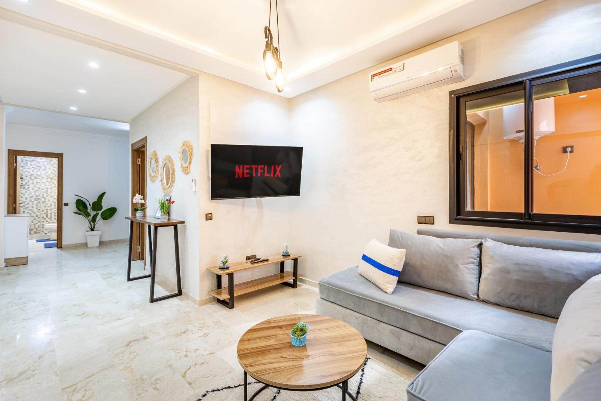 Magnificent Apartment In Gueliz - 100% Equipped Marraquexe Exterior foto